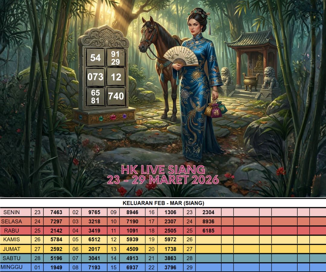 HK LIVE SIANG 23 - 29 MARET 2026